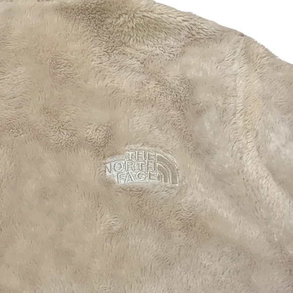 The North Face Osito 1/4 Zip Fleece Jacket Cream Ivory High Pile Fuzzy Medium - Picture 3 of 7